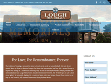 Tablet Screenshot of loughmemorials.com